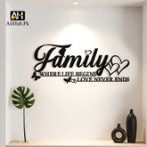 Family Butterfly Wall Art Word Sign Wall Decoration